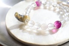 画像1: 【開運】勾玉ルチルクォーツブレスレット15cm (1)